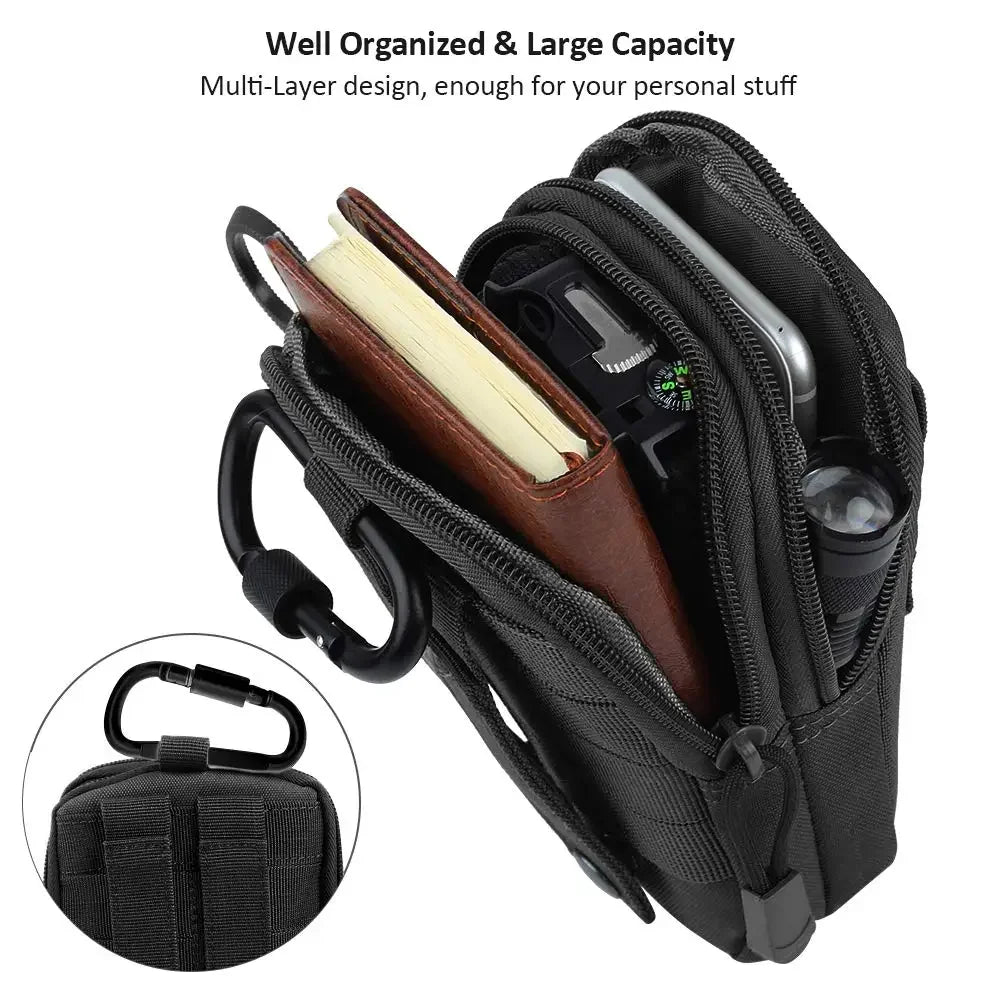 Tactical Waist Bag MOLLE Waterproof Pouch – Bolsa Táctica Impermeable con Sistema MOLLE