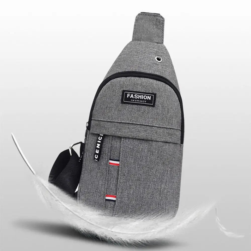 Men's Casual Chest Bag - Waterproof Shoulder Crossbody Sling | Bolso cruzado casual impermeable para hombre