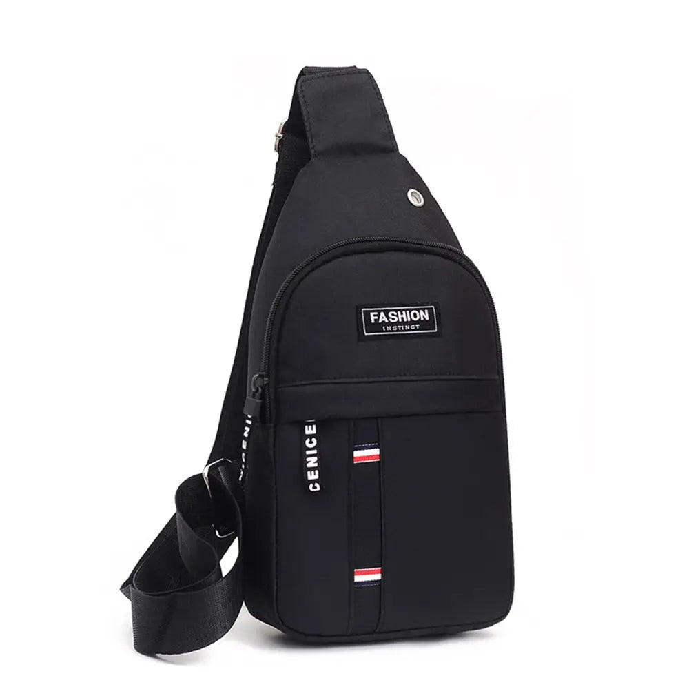 Men's Casual Chest Bag - Waterproof Shoulder Crossbody Sling | Bolso cruzado casual impermeable para hombre