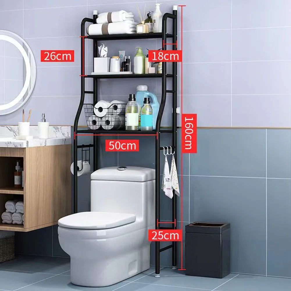 Over The Toilet Storage Organizer Rack, 2/3-Tier Metal Shelf – Estante Organizador Metálico sobre el Inodoro, 2/3 Niveles