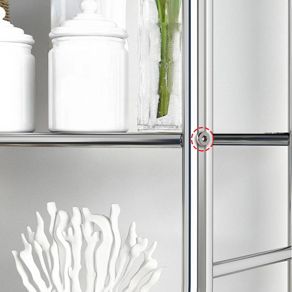 Over The Toilet Storage Organizer Rack, 2/3-Tier Metal Shelf – Estante Organizador Metálico sobre el Inodoro, 2/3 Niveles