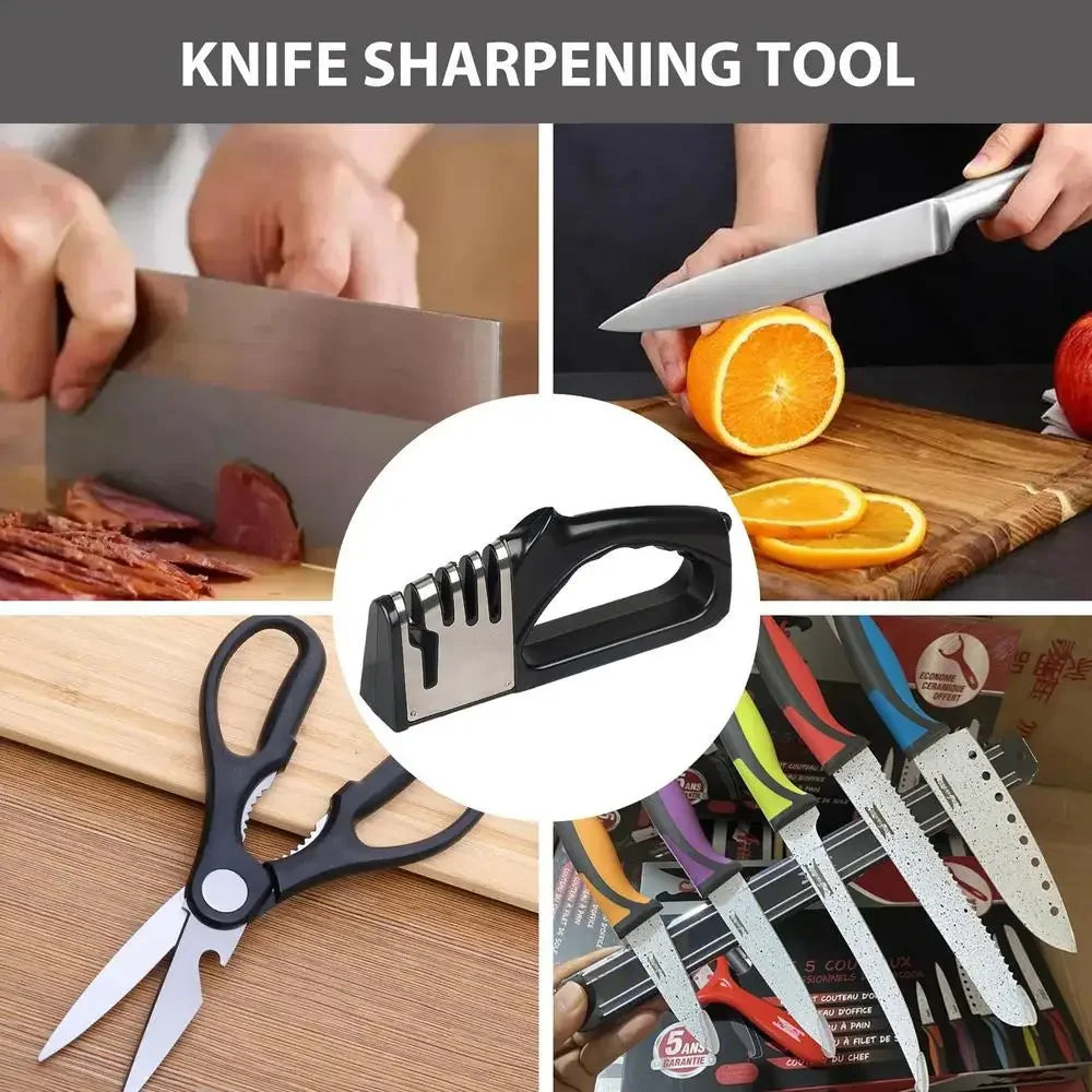 Kitchen 4-Segment Knife Sharpener - Afilador de Cuchillos de 4
Segmentos para Cocina