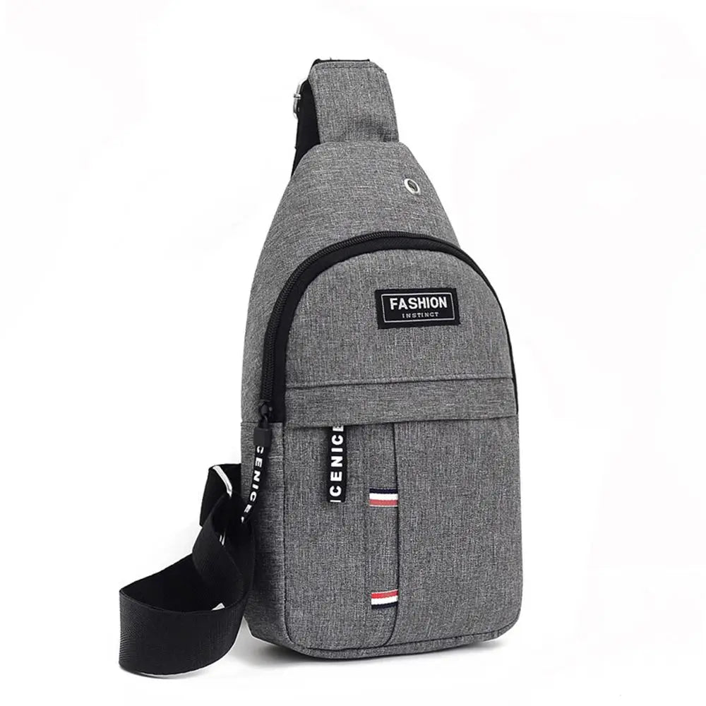 Men's Casual Chest Bag - Waterproof Shoulder Crossbody Sling | Bolso cruzado casual impermeable para hombre