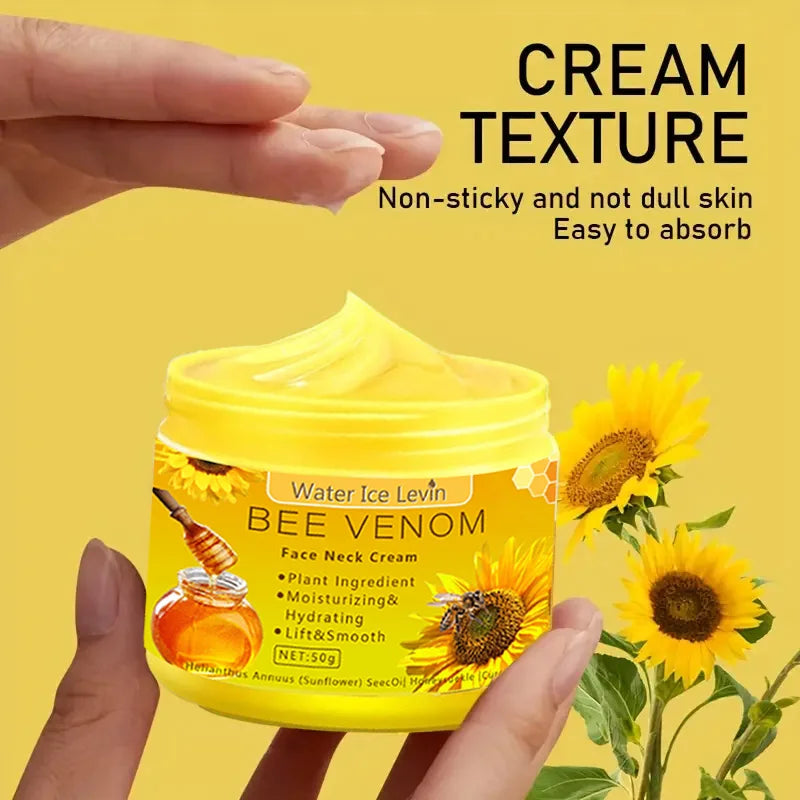 Bee Venom Neck & Face Cream – Firming & Moisturizing Care
Crema de Veneno de Abeja para Rostro y Cuello – Reafirmante e Hidratante