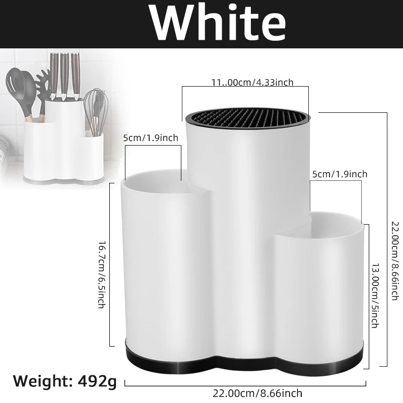 Multi-Function Knife & Utensil Holder (1–3 Compartments) | Organizador multifuncional para cuchillos y utensilios (1–3 compartimentos)
