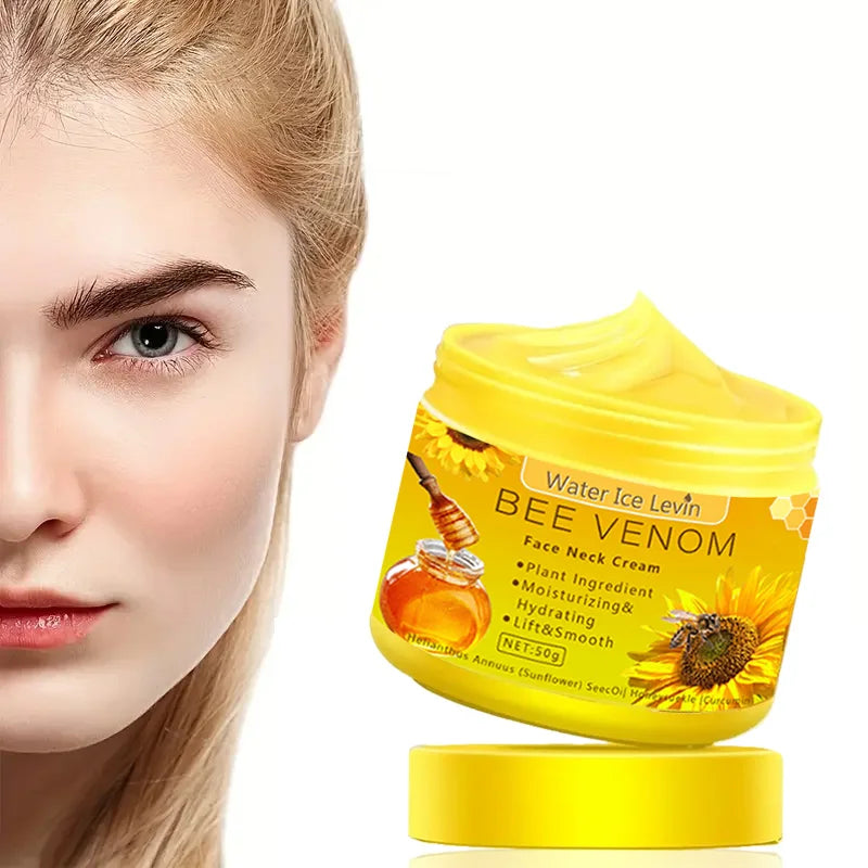 Bee Venom Neck & Face Cream – Firming & Moisturizing Care
Crema de Veneno de Abeja para Rostro y Cuello – Reafirmante e Hidratante