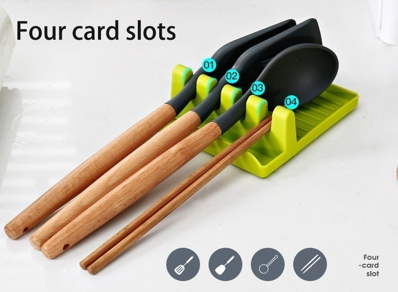 Non-Slip Kitchen Utensil Rest – Base Antideslizante para Utensilios de Cocina
