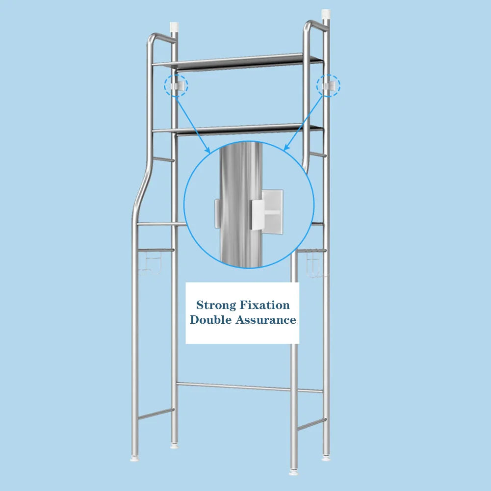 Over The Toilet Storage Organizer Rack, 2/3-Tier Metal Shelf – Estante Organizador Metálico sobre el Inodoro, 2/3 Niveles