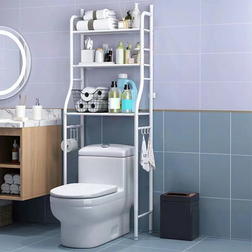 Over The Toilet Storage Organizer Rack, 2/3-Tier Metal Shelf – Estante Organizador Metálico sobre el Inodoro, 2/3 Niveles