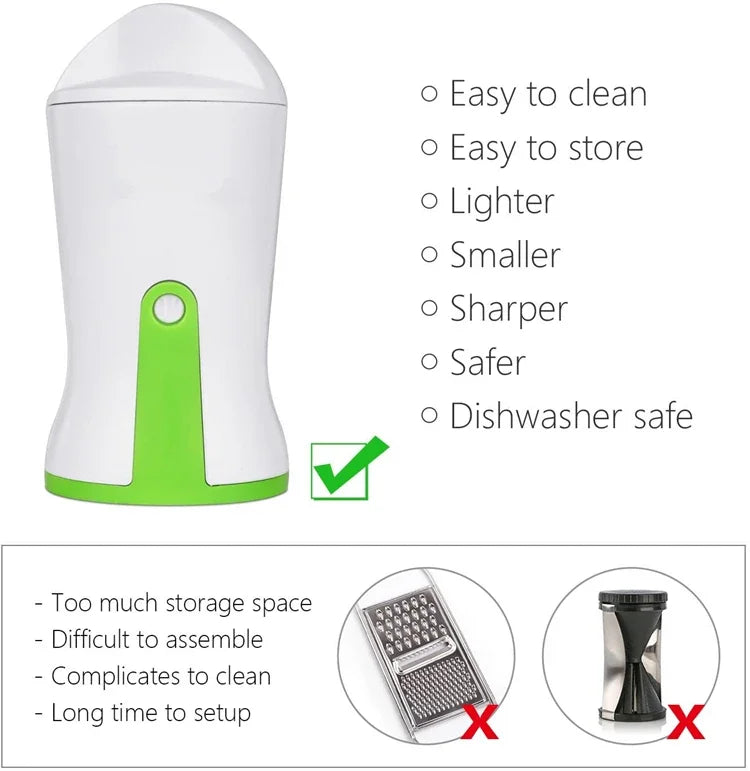 Vegetable Spiralizer & Julienne Slicer KC0335 – Rebanador Espiral y Cortador Juliana de Vegetales KC0335