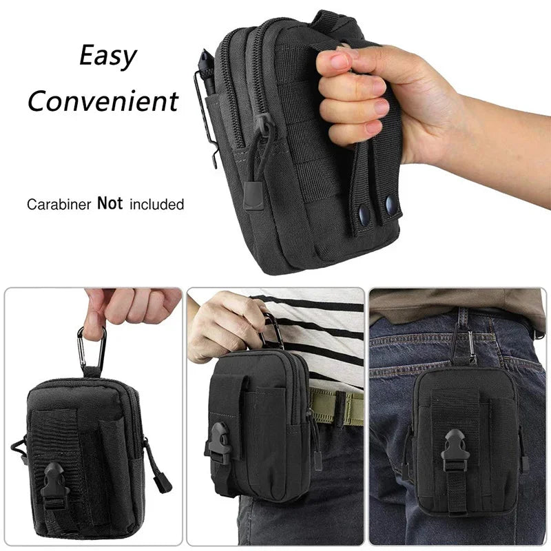 Tactical Waist Bag MOLLE Waterproof Pouch – Bolsa Táctica Impermeable con Sistema MOLLE