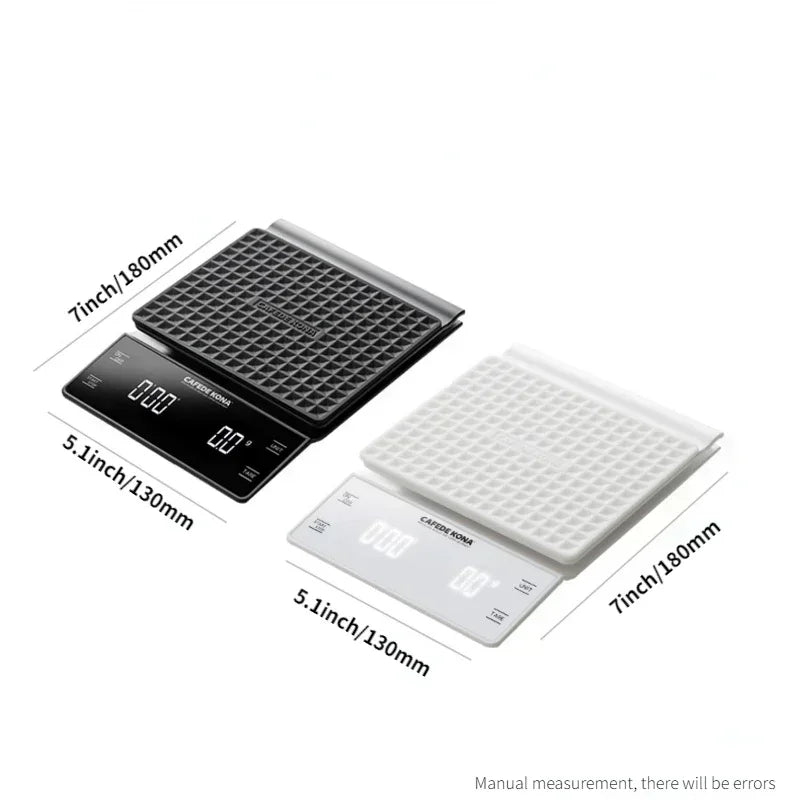 Smart LED Kitchen Scale with Timer – CAFÉDE KONA CK5700 | Báscula Inteligente de Cocina con Pantalla LED y Temporizador – CAFÉDE KONA CK5700