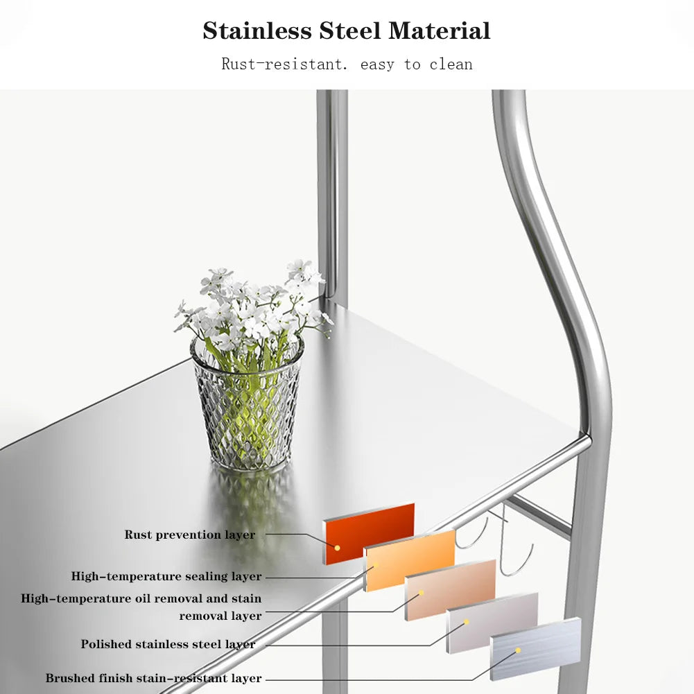 Over The Toilet Storage Organizer Rack, 2/3-Tier Metal Shelf – Estante Organizador Metálico sobre el Inodoro, 2/3 Niveles