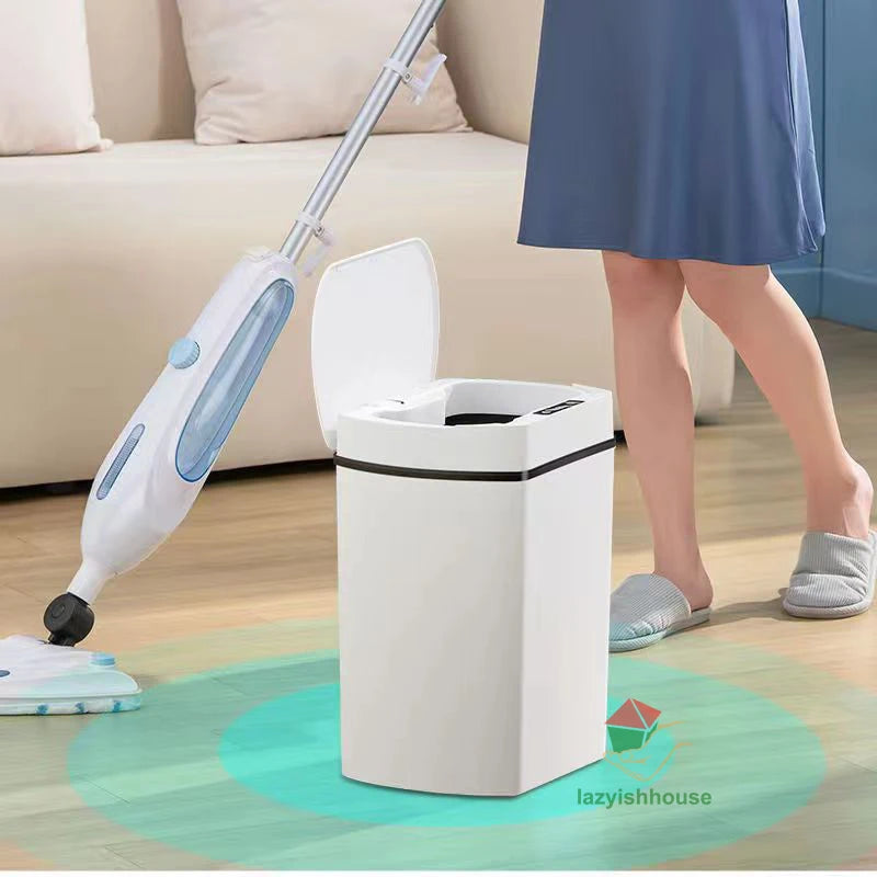 Smart Sensor Trash Can – 3.4 & 4 Gal | Intelligent Garbage Bin for Kitchen & Bathroom – Bote de Basura Inteligente 13L & 15L para Cocina y Baño