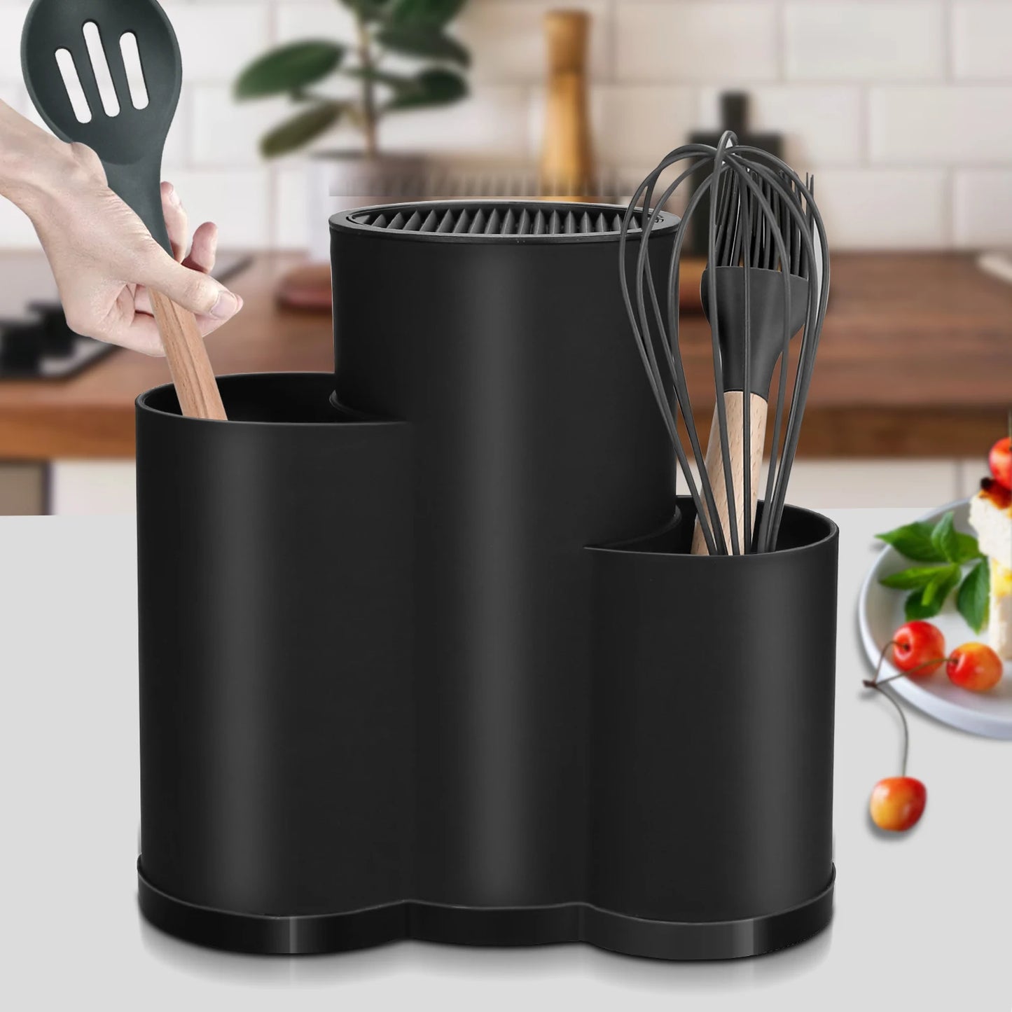 Multi-Function Knife & Utensil Holder (1–3 Compartments) | Organizador multifuncional para cuchillos y utensilios (1–3 compartimentos)