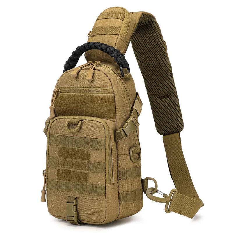 Tactical Chest Bag – Waterproof Sling Backpack for Outdoor Sports | Mochila de Pecho Táctica – Bolso Cruzado Impermeable para Deportes al Aire Libre
