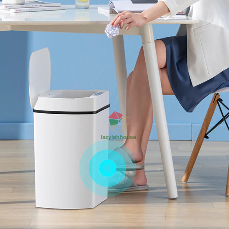 Smart Sensor Trash Can – 3.4 & 4 Gal | Intelligent Garbage Bin for Kitchen & Bathroom – Bote de Basura Inteligente 13L & 15L para Cocina y Baño