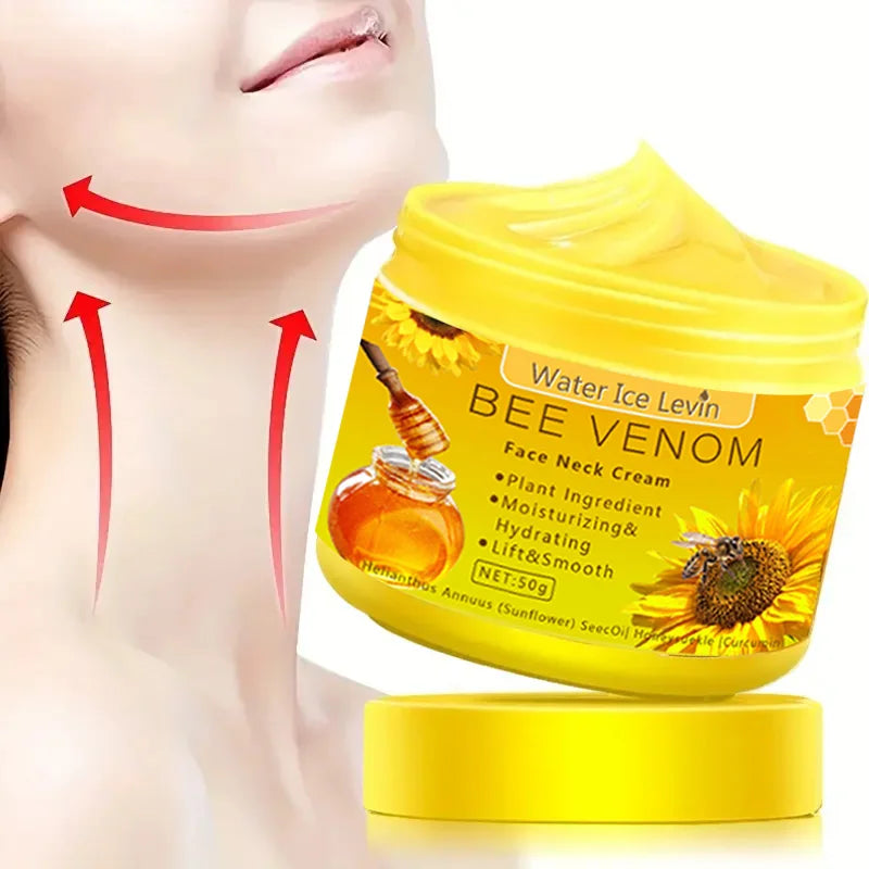 Bee Venom Neck & Face Cream – Firming & Moisturizing Care
Crema de Veneno de Abeja para Rostro y Cuello – Reafirmante e Hidratante