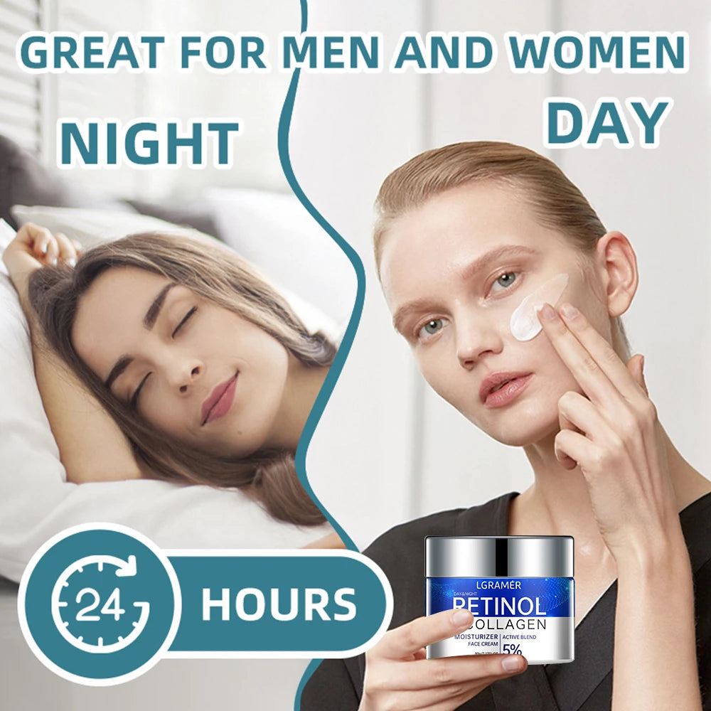Retinol & Collagen Moisturizing Cream – Anti-Aging, Brightening, Nourishing (30g/60g)
Crema Hidratante de Retinol y Colágeno – Antiedad, Iluminadora y Nutritiva (30g/60g)