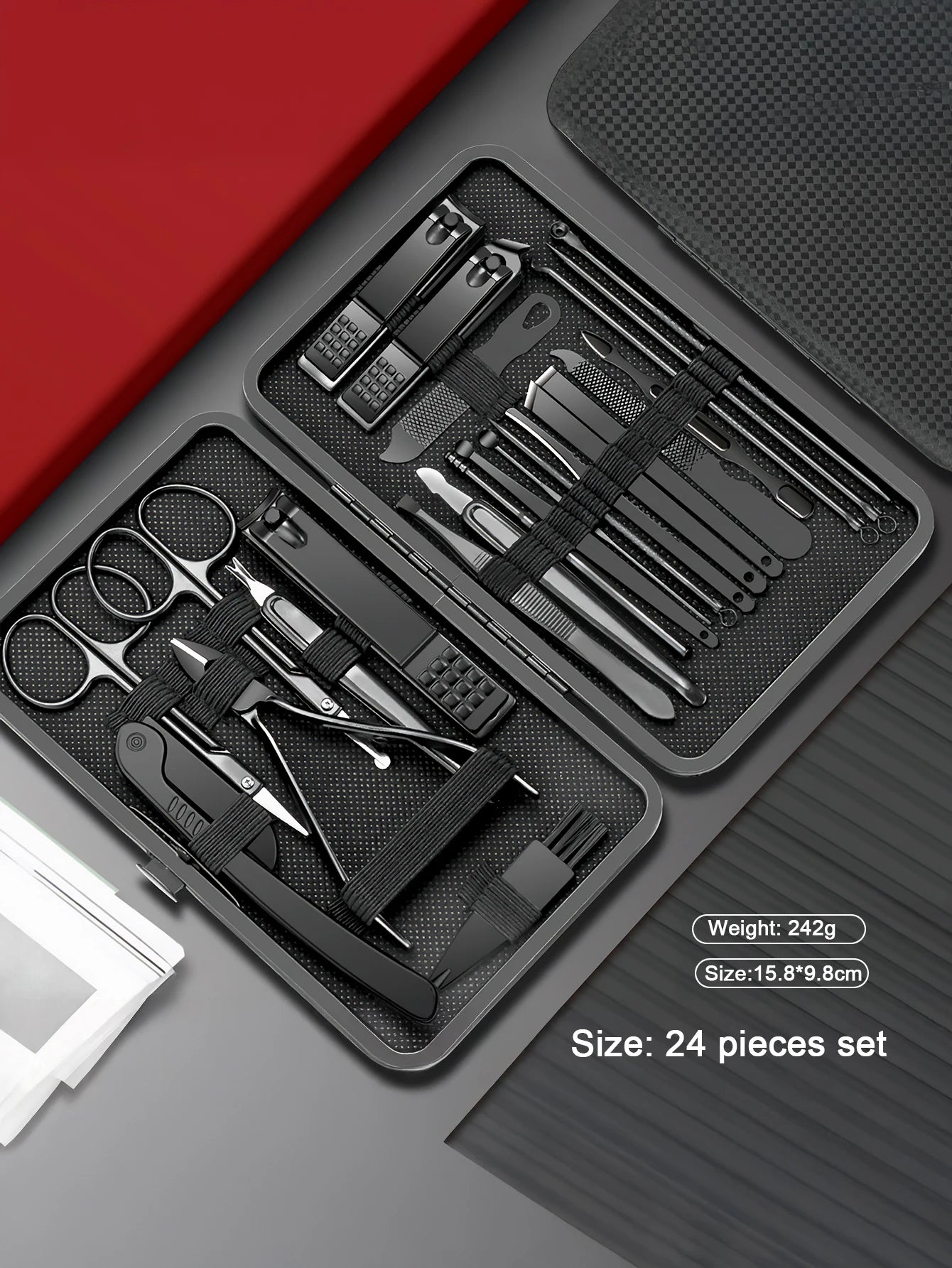 Premium Manicure & Grooming Kit – 4 to 24 Tools | Juego de Manicure y Cuidado Personal – 4 a 24 piezas