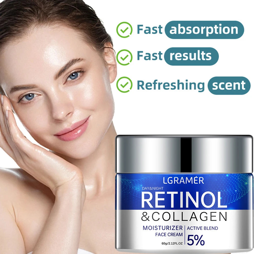 Retinol & Collagen Moisturizing Cream – Anti-Aging, Brightening, Nourishing (30g/60g)
Crema Hidratante de Retinol y Colágeno – Antiedad, Iluminadora y Nutritiva (30g/60g)