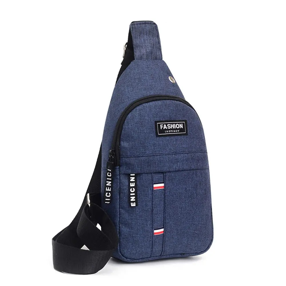 Men's Casual Chest Bag - Waterproof Shoulder Crossbody Sling | Bolso cruzado casual impermeable para hombre