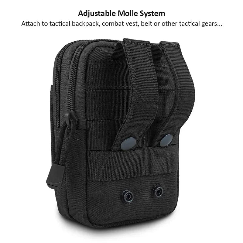 Tactical Waist Bag MOLLE Waterproof Pouch – Bolsa Táctica Impermeable con Sistema MOLLE