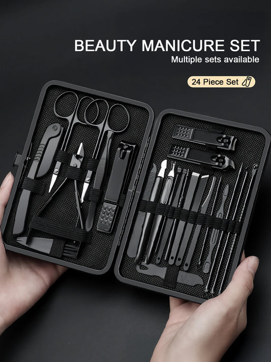Premium Manicure & Grooming Kit – 4 to 24 Tools | Juego de Manicure y Cuidado Personal – 4 a 24 piezas