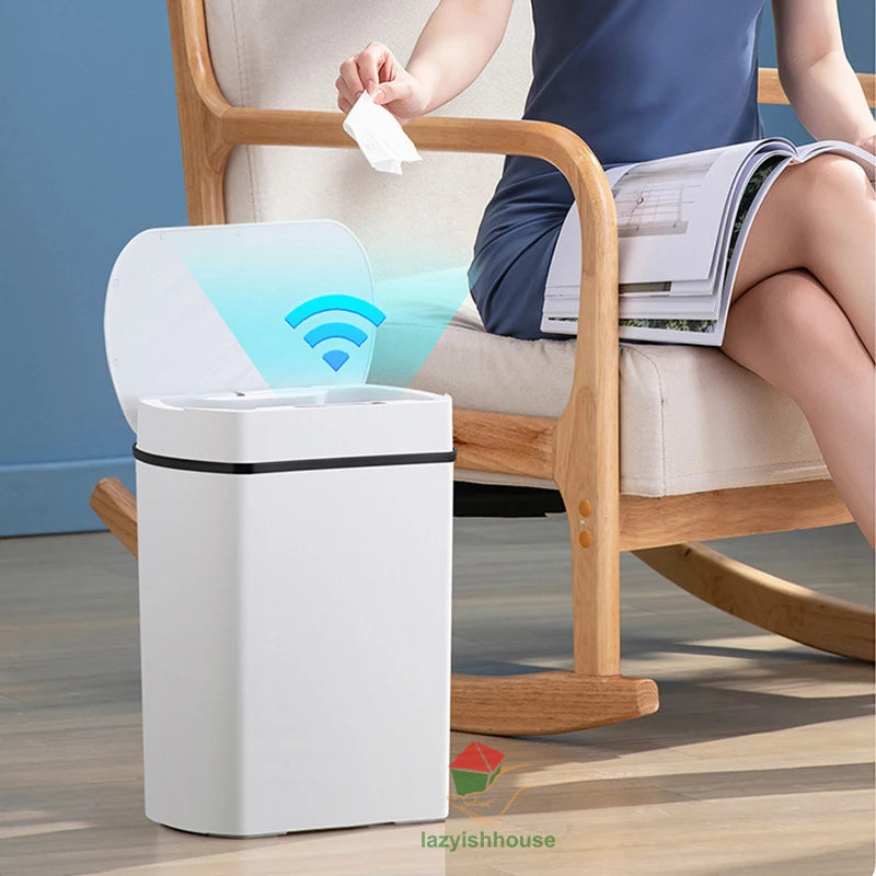 Smart Sensor Trash Can – 3.4 & 4 Gal | Intelligent Garbage Bin for Kitchen & Bathroom – Bote de Basura Inteligente 13L & 15L para Cocina y Baño